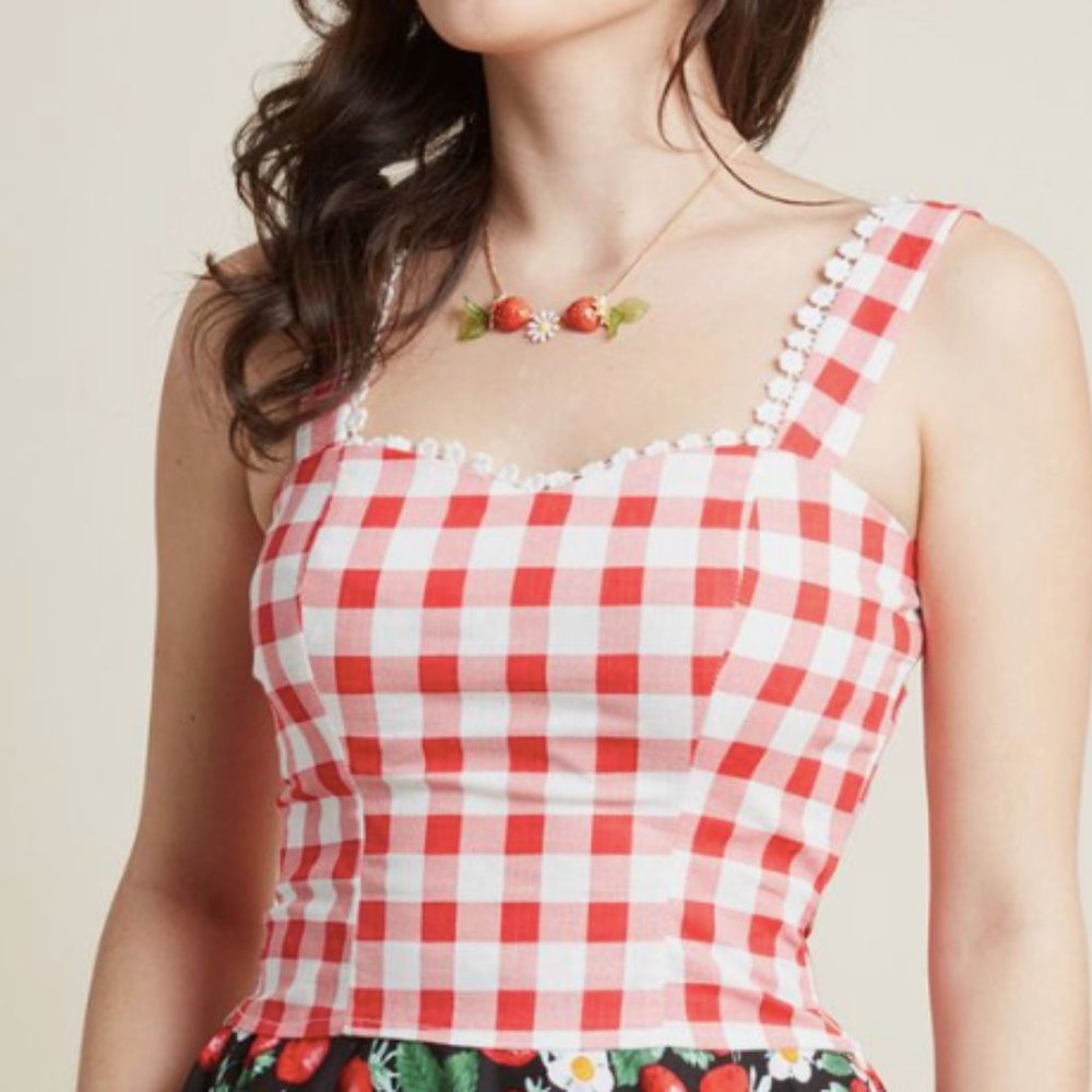 Collectif Verves You Right Cropped Tank Top Size - S